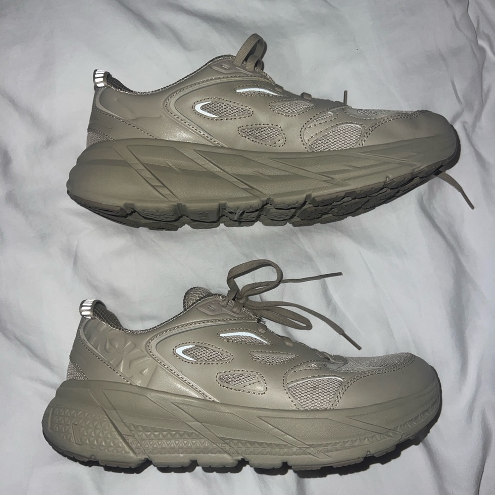 Hoka Tan Clifton Running Shoes